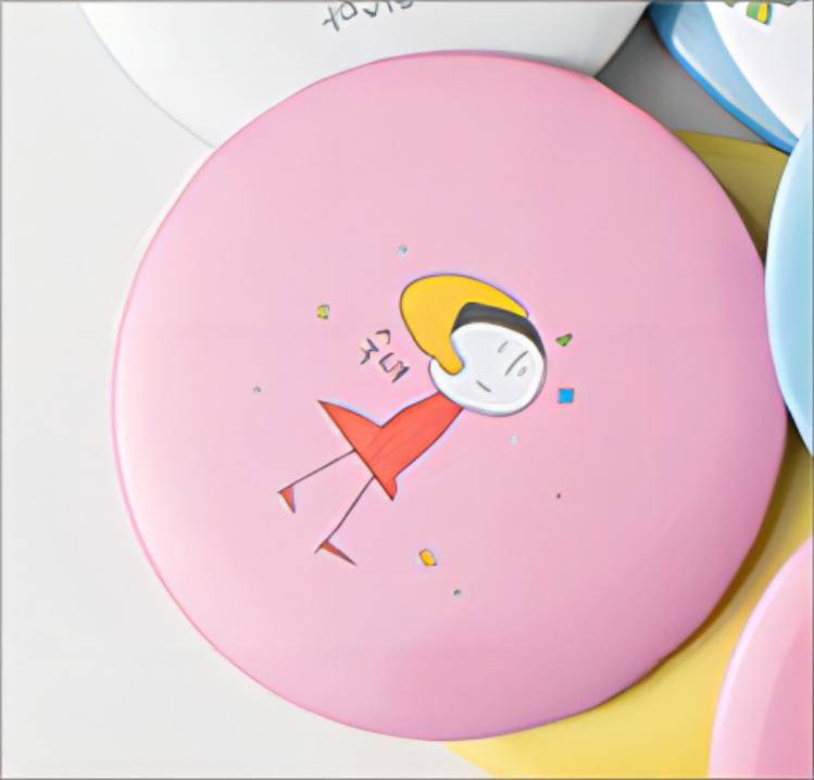 Portable Vanity Cosmetic Mirror Small Round Compact Light for Every Day