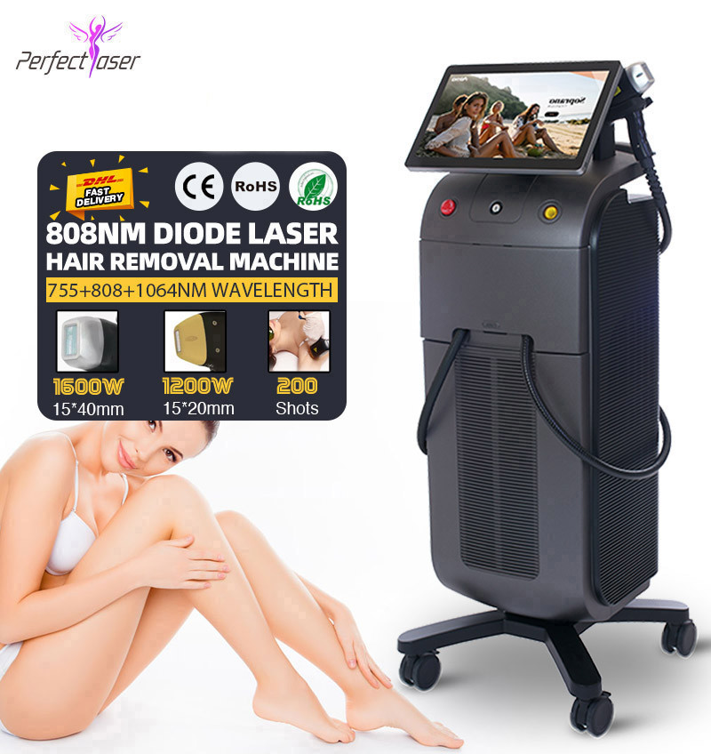 ODM 808nm Diode Laser Hair Removal Machine Permanent Beauty Equipment 3500W