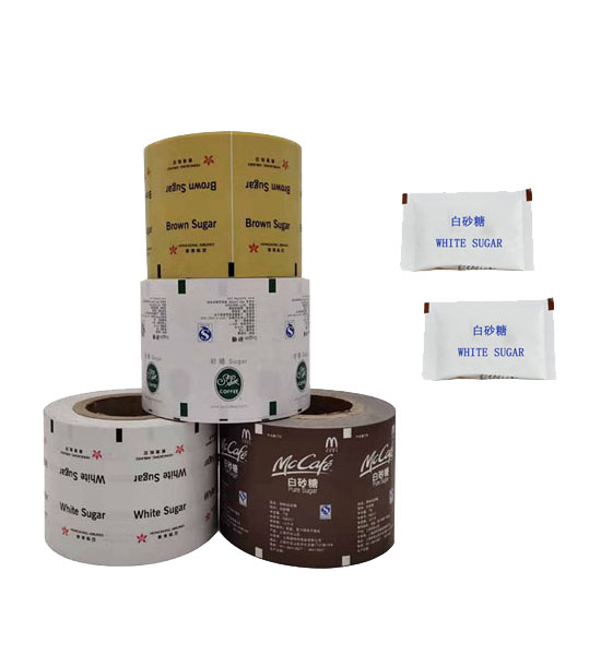 Custom Printed Sugar Powder Stick Sachet Packing Paper with Single Side PE Coating