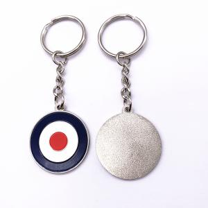 China Silver Antique Brass Key Ring , Soft Enamel Personalized Souvenir Keychains wholesale