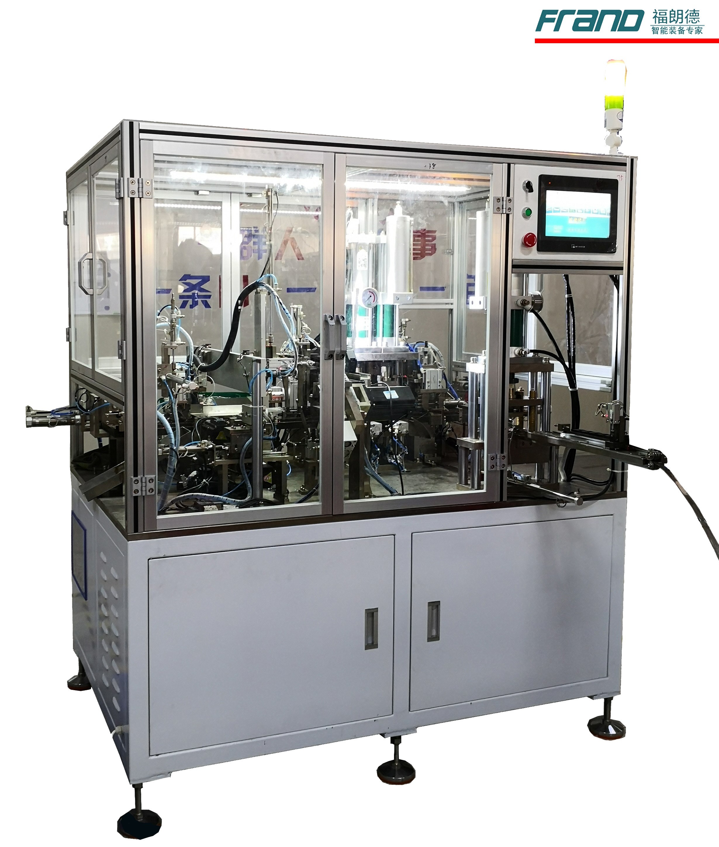 American type hose clamp machine