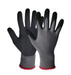 Nitrile coated work gloves 15 gauge nylon spandex liner coated Nitrile mirco