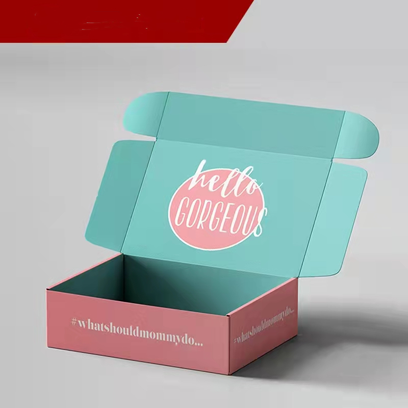 Custom Packaging Gift Box Shipping Packing Mailer Kraft Cardboard Folding Corrugated Paper Boxes