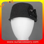 8970346 Sun Accessory customized winner fashion 100% wool felt cadet newsboy