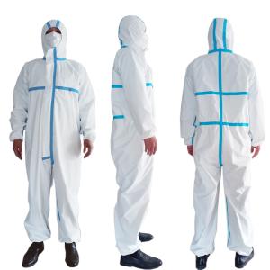 China SMS Nonwoven Disposable Protective Coverall , Disposable Protective Suit wholesale