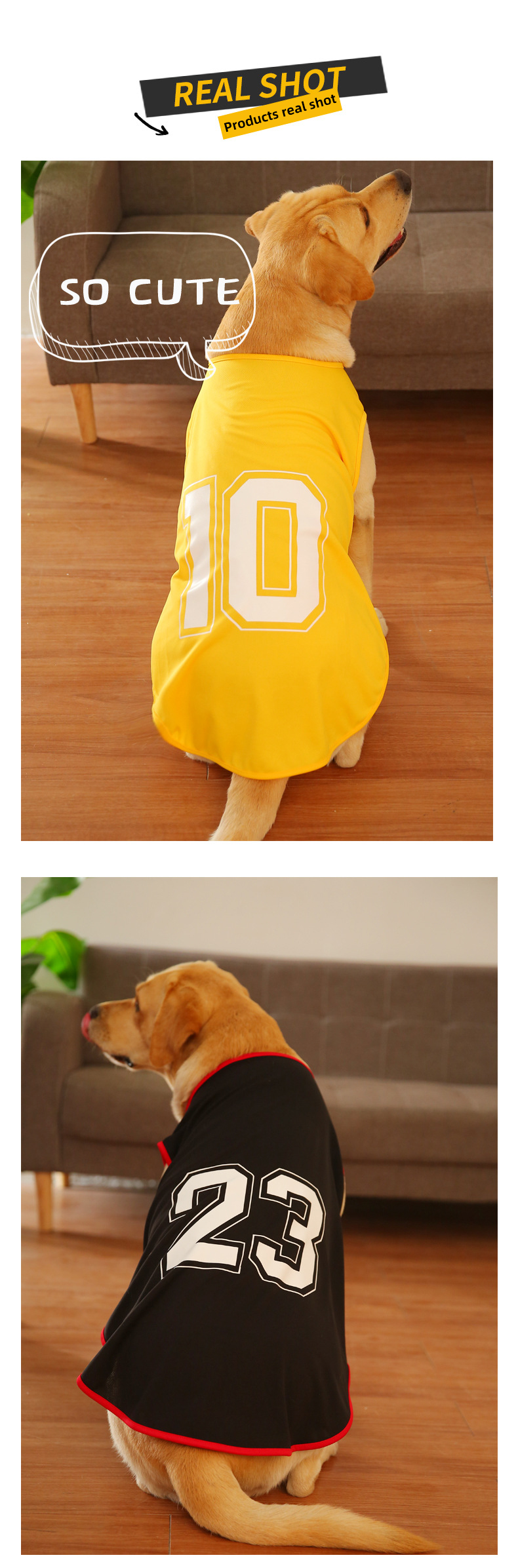 Summer Premium Large Dog Clothes Thin Vest Jersey Pet Clothes
