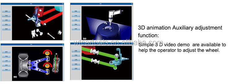 High Precision 5D Wheel Alignment System 5 Cameras Work With Secondar Jack