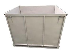 China Galvanized Welded Warehouse Metal Storage Bins Folding Steel Industrial Collapsible Cargo wholesale