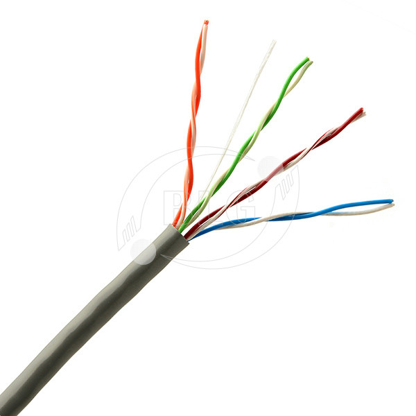 0.5mm Bare Copper UTP Cat5e Lan Cable For Indoor Use PVC Jacket Weatherproof