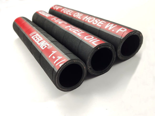 Diesel / Fuel Oil Suction And Discharge Hose Cloth Covered Nitrile rubber Material