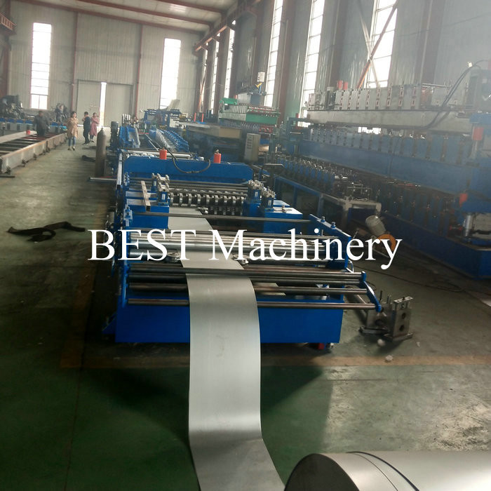 Plank Perforated C U Channel Cable Tray Roll Forming Machine Hydraulic Cutter / Punch