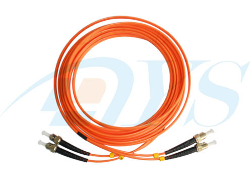 Quality Red Duplex Optical Fiber Patch Cord ST / MM / DX With Single Mode for sale