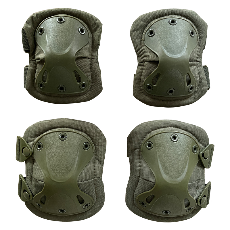 4 Pieces Hard Shell Adjustable Knee Elbow Pads Universal Applicable People's Favorite