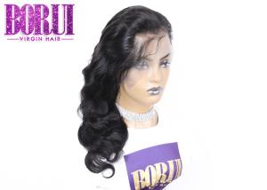 China 180% Density Full Lace Human Hair Wig , Body Wave Full Lace Wig Brazilian Natral Color wholesale