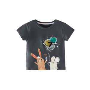 China 0.8M Black Round Neck T Children'S Sports Shirts Quick Dry Animal Cartoon Odm wholesale