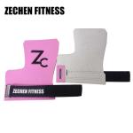 Pink Fingerless Crossfit Grips Carbon Leather Gym Palm Gymnastic Bar Hand Grips