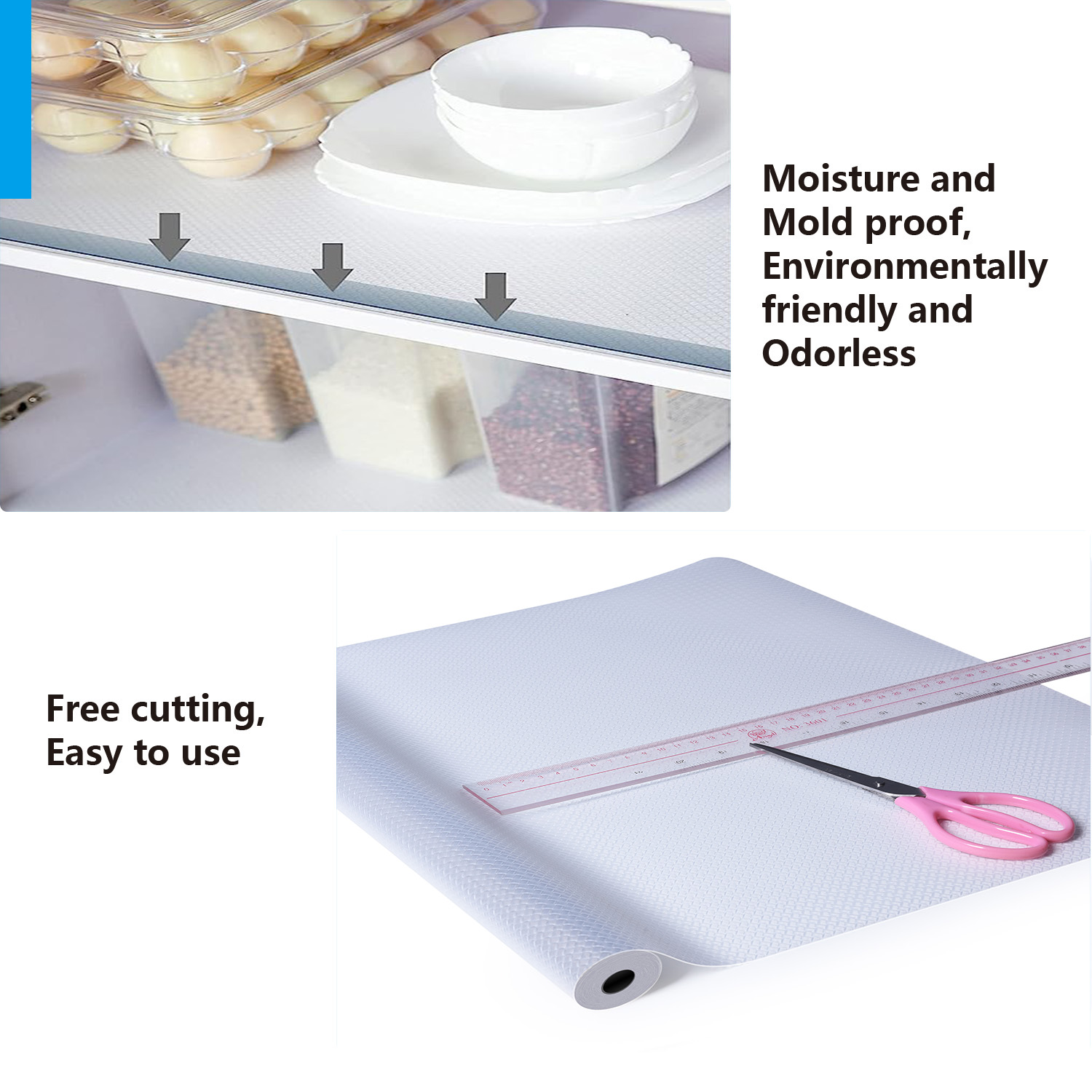 Kitchen Cabinets Drawer Shelf Liner Plastic Table Decoration Accessories Anti Slip Mat