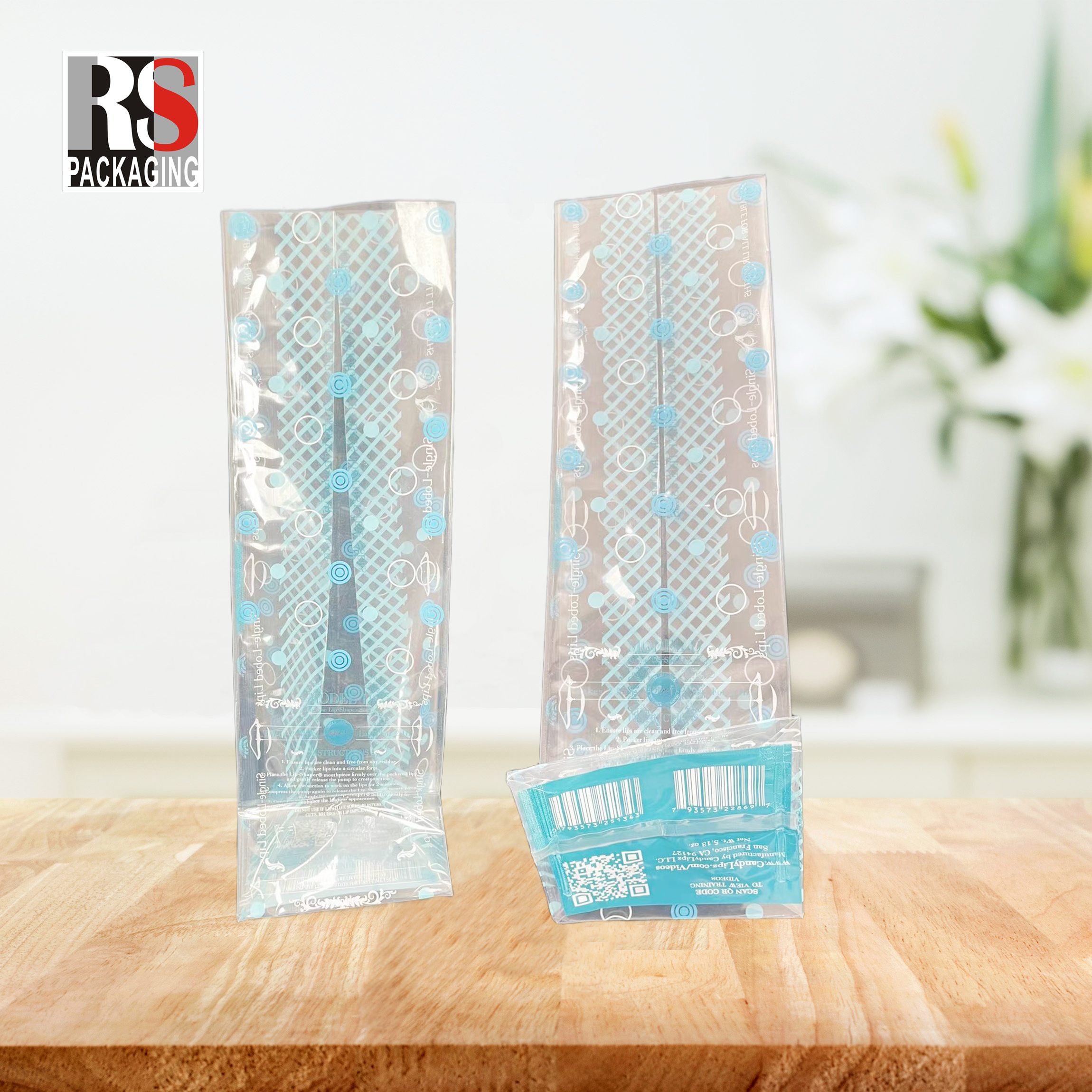 Bread Crossed Square Bottom PP Bags Plastic OPP Food Packaging Bopp Block Bottom Bags For Cake