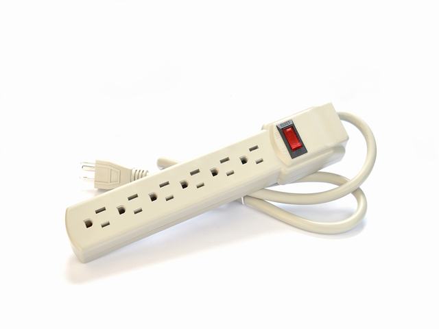 American Standard 6-Outlet Electric Extension Socket Power Strip ETL15A/125V Surge Protector for Home Appliances ETL125V