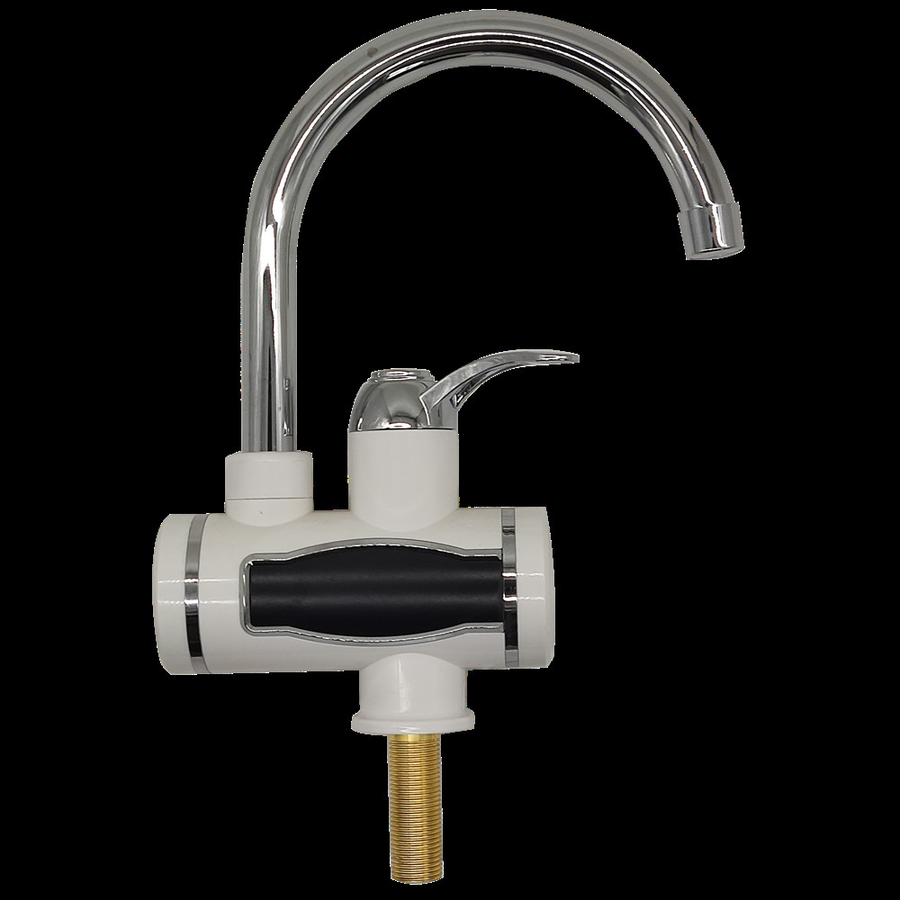 White ABS Kitchen Instant Hot Water Tap 220V Electric 360 Degree Rotating RoHs