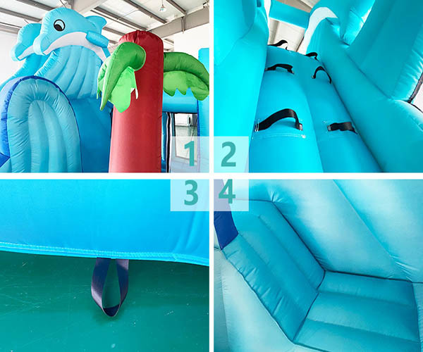 Toddler Inflatable Bounce House With Slide Fire Retardant ODM Available