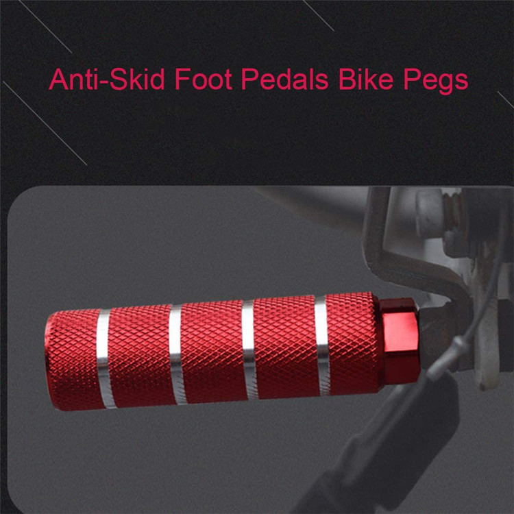 Bike BMX Pegs Aluminum Alloy Anti-Skid Lead Foot for Mountain Cycling Rear Stunt Fit 3/8 inch Axles