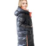 FODARLLOY Wholesale ladies warm hooded cotton-padded clothes slim long down