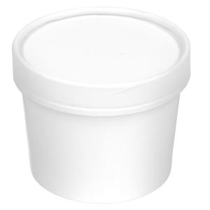 China Eco Friendly PE Coated 44oz White Disposable Food Packing Containers wholesale