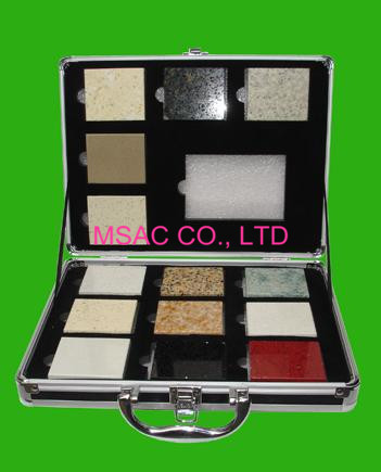 Popular Aluminum Display Box Aluminum Marble Sample Case For Packing Stones