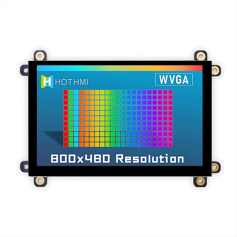 5V IPS 5 Inch HI LCD Display Durable 800x480 Pixels TFT-050T61SVHDVUSDC