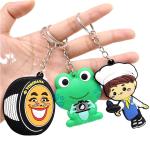 Personalized Custom Silicone Rubber Keyring Cartoon 3d Soft Pvc Keychain