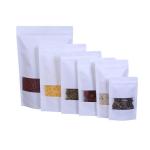 Snack plastic packaging bag Factory customized Food grade white brown kraft