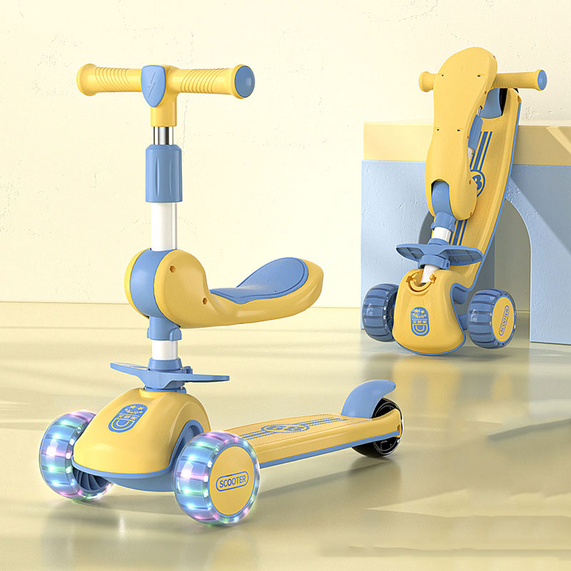 Adjustable Height Scooter for Kids Ages 4-6Y Collapsible and Durable Max Load 200 LBS