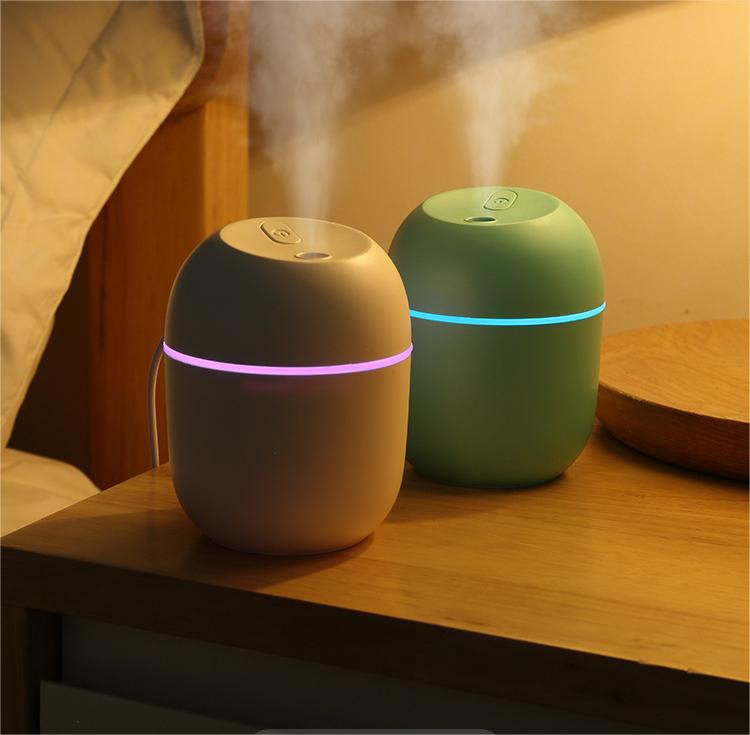 USB RGB Light Mini Car Water Drop Desktop Aromatherapy Air Humidifier for Household