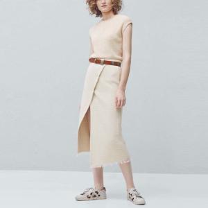 China 2018 wholesale summer&amp;Autumn women office knitted cotton skirts wholesale