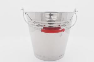 China 16L Wholesale home 201 grade stainless steel metal water pail durable water bucket with handle wholesale