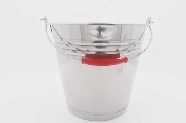 16L Wholesale home 201 grade stainless steel metal water pail durable water