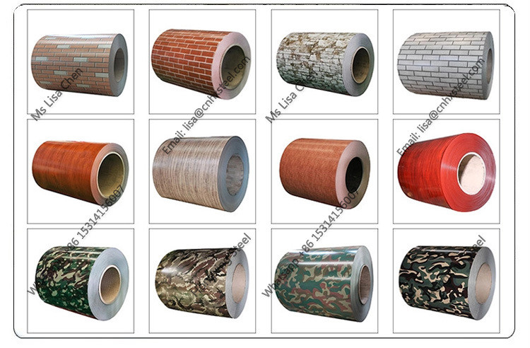 Oak wood print ppgi 0.4x1250mm / wood design ppgi zinc 100