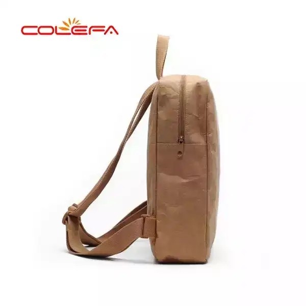 Custom Recycled Washable Paper Backpack Waterproof Strong Tough Detachable