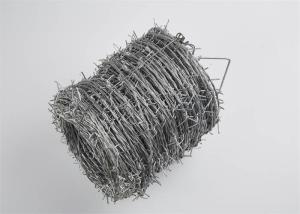 China Hot Dipped Galvanized Barbed Wire Reverse Twist 20cm Aperture wholesale