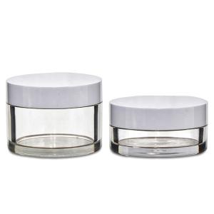 China PET Plastic Cream Jars 30ml 50ml ABS Plastic Cap For Dispensing wholesale