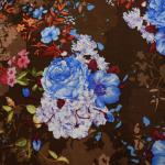 Bedding Plain Soft Fabric Floral Printed 100% Rayon wedding dress