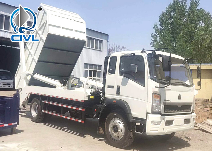 EuroIII 4x2 HOWO brand Light Hork Arm Garbage Truck Collection 5M3 Q235 Material 190HP