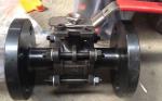 3PC Flanged Ball Valve , ASTM A216 WCB 2 Inch Carbon Steel Ball Valves pneumatic