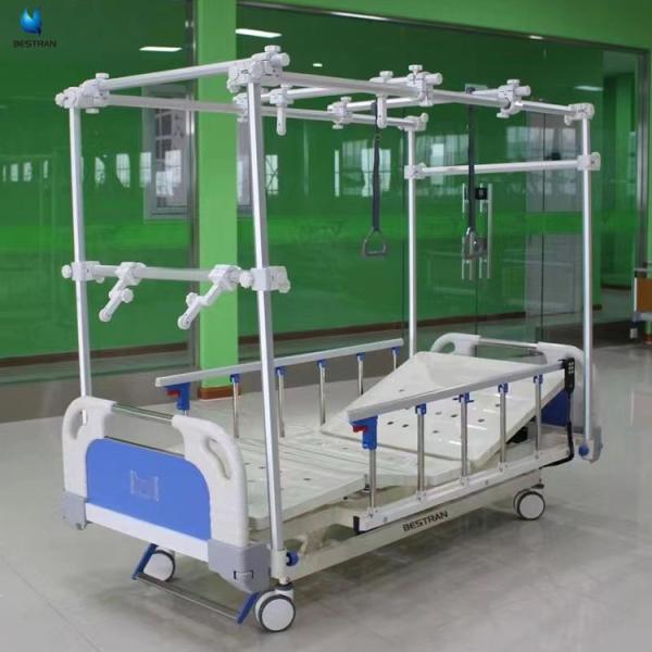 Rehabilitation Centers Electric Nursing Bed With Orthopedic Frame Overhead