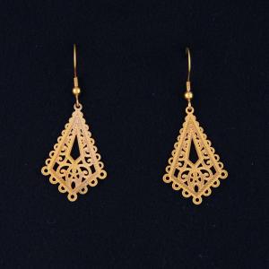 China Fashion High Quality Ladies Women Girls Stainless Steel Earrings LEF57-2 wholesale