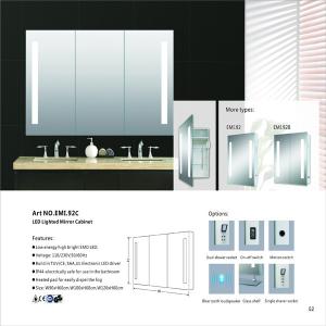 China Recessed Medicine Aluminum LED Mirror Cabinet Mail Box Packing wholesale
