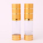 Empty Plastic Cosmetic Packaging 15ml 30ml 50ml Essential Oil Airless Pump