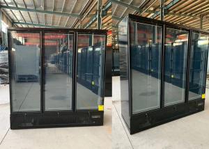 China Triple Glass Door Merchandiser Freezers With EC Fan Motor wholesale