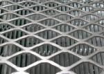 Electric Galvanized Stretched Steel Mesh , Silver Plain Expanded Metal Sheet